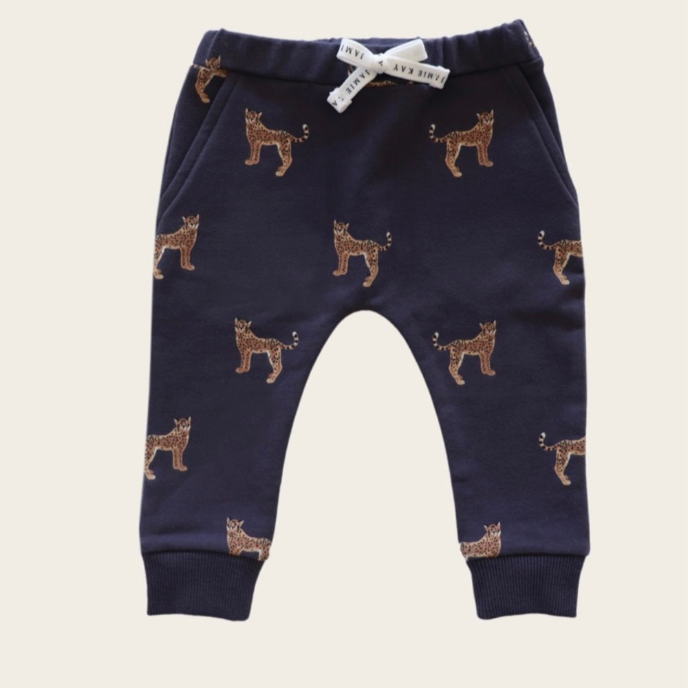 Cheetah print joggers
